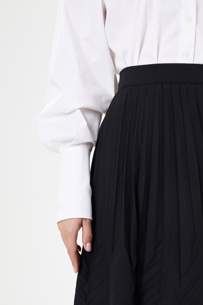 Черная длинная юбка 4