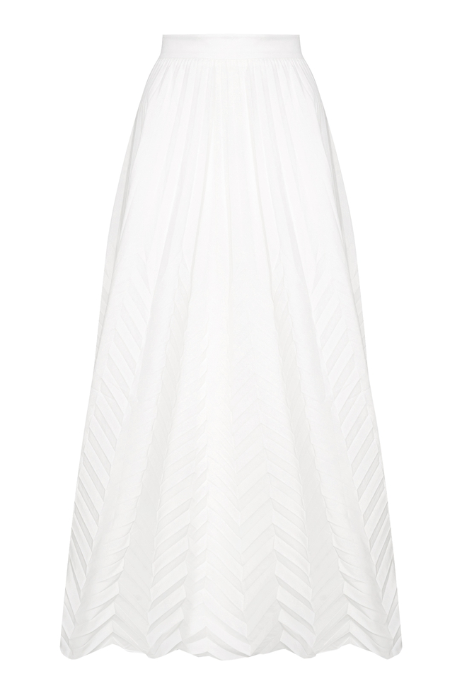  Длинная белая юбка 5