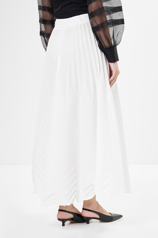  Длинная белая юбка 2