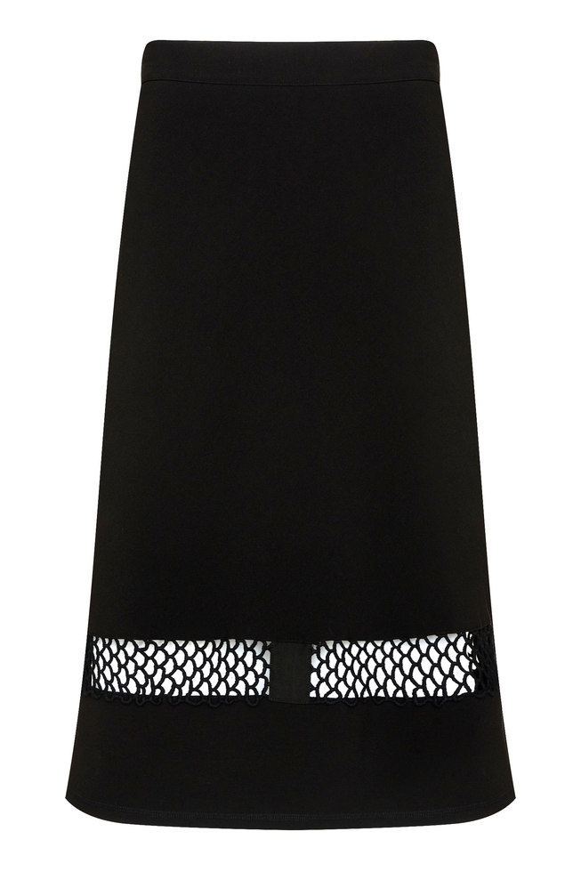 Черная юбка миди 5