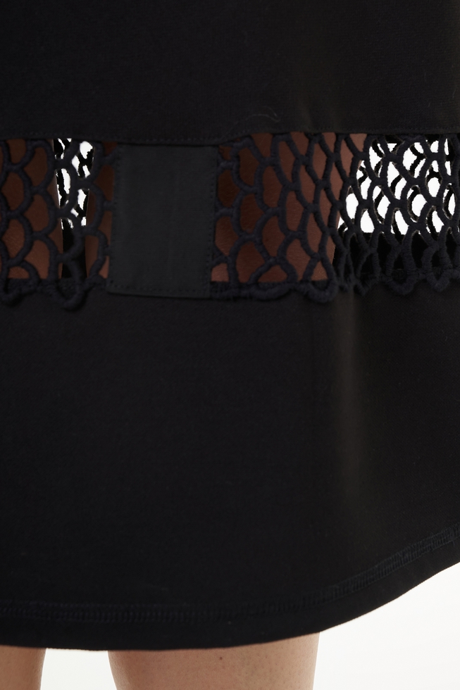 Черная юбка миди 4