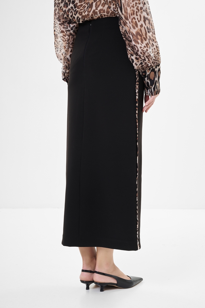Черная длинная юбка 2