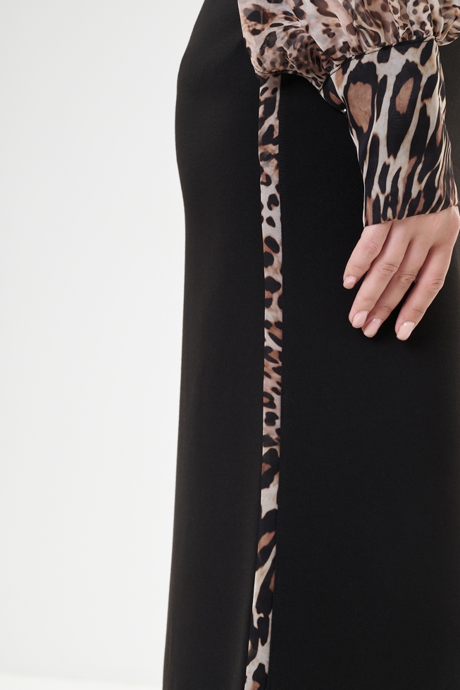 Черная длинная юбка 4