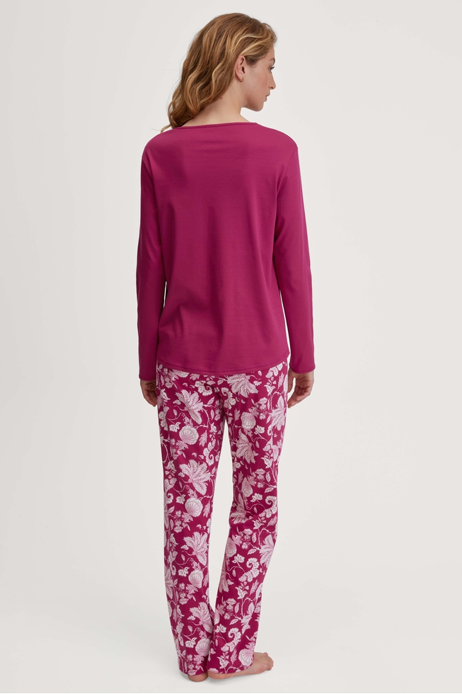 Женская хлопковая пижама с брюками 2