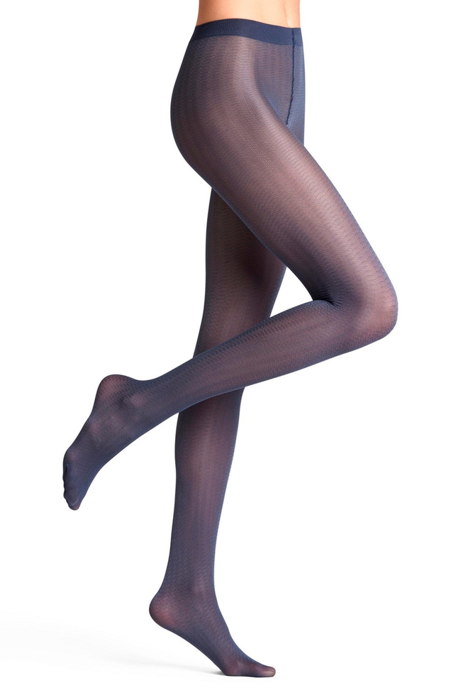 Колготки синие с рисунком 40 den 3