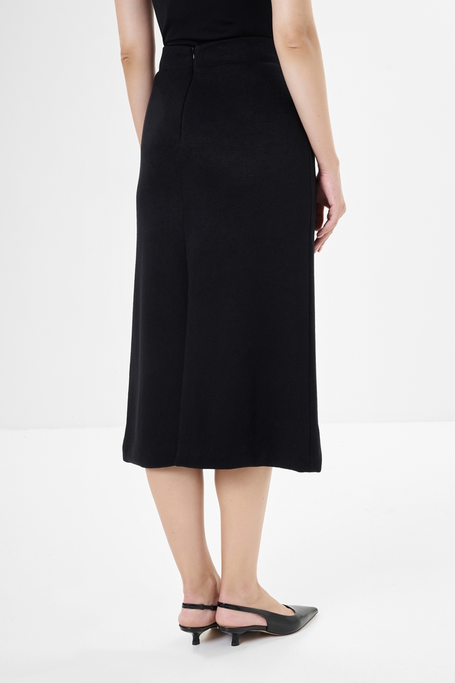 Черная юбка миди  2