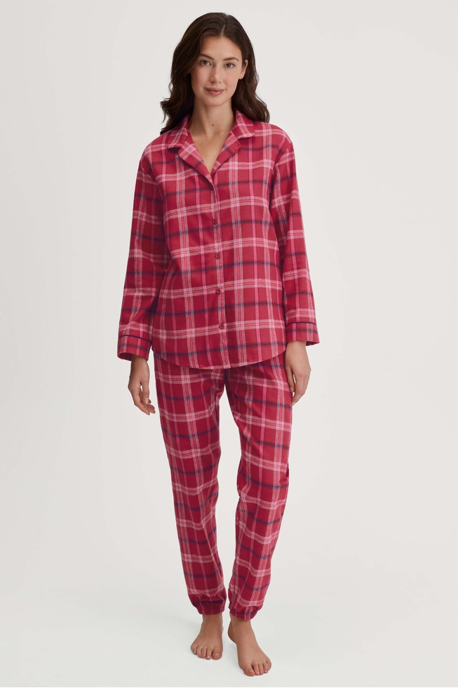 Женская хлопковая пижама с брюками 1