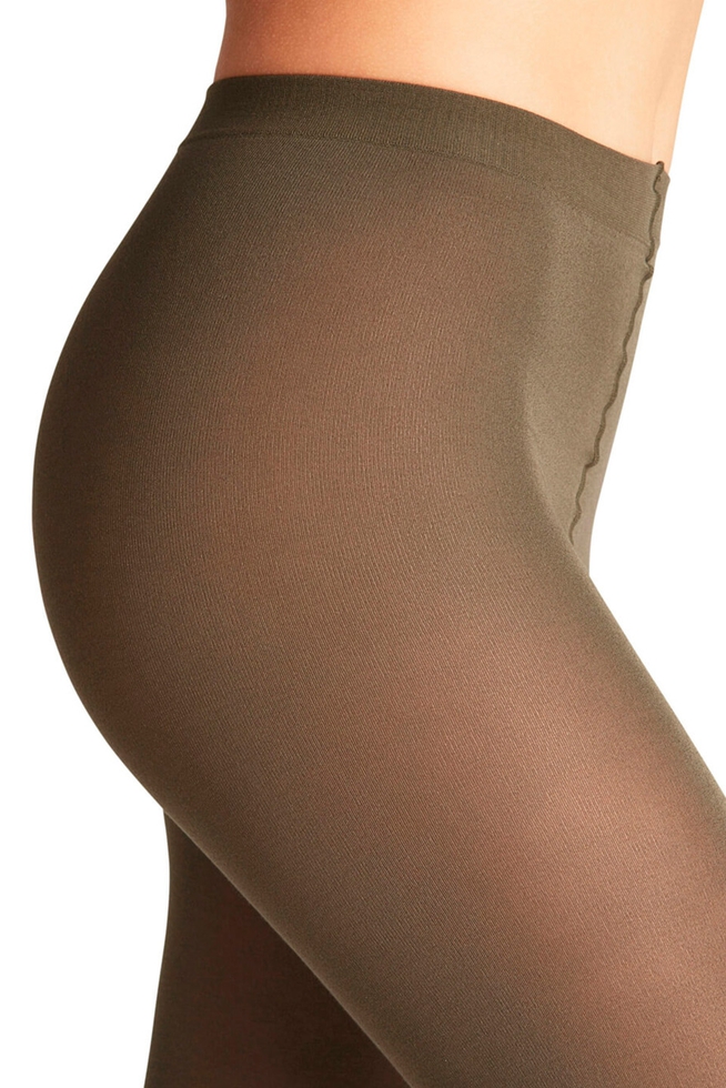 Колготки женские зелёные Cotton Touch 3