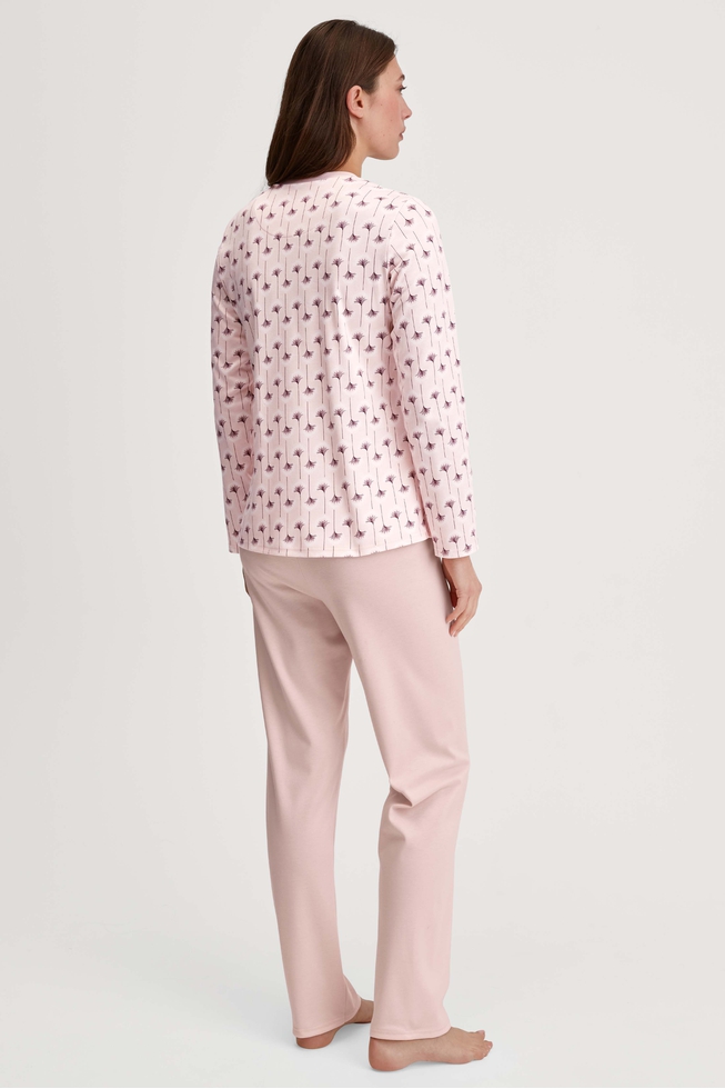 Женская хлопковая пижама с брюками 2
