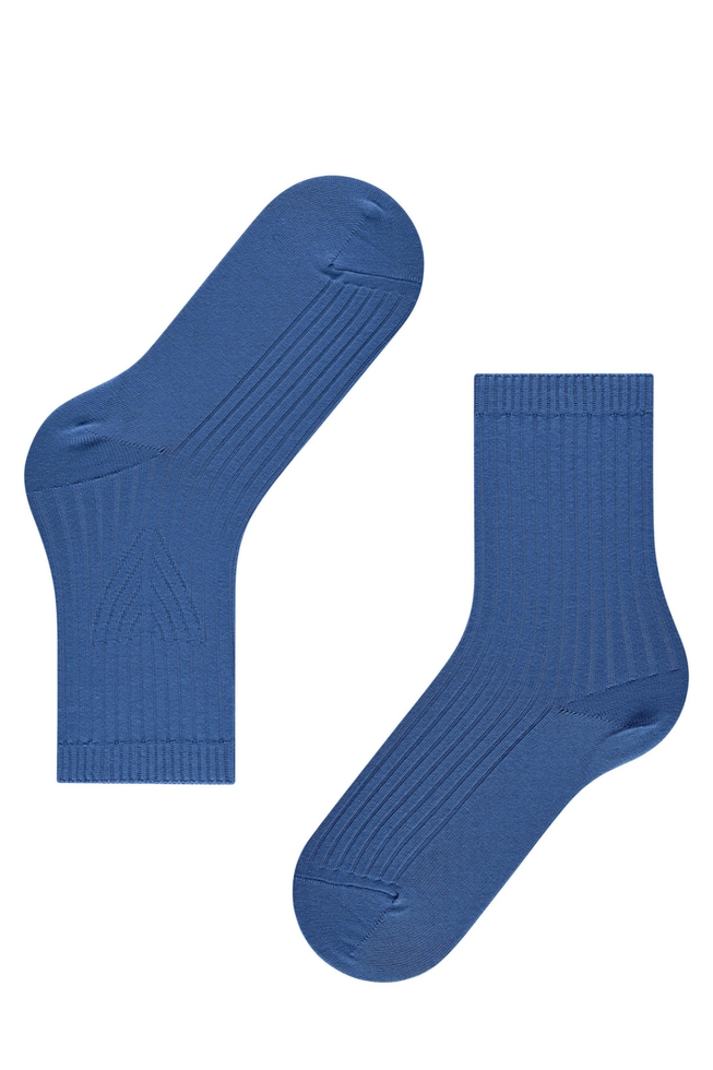 Носки женские синие Cross Knit 3