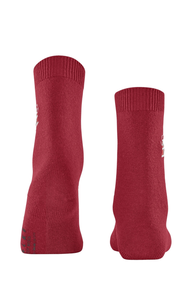 Носки женские красные Cosy Wool X-Mas Gift 2