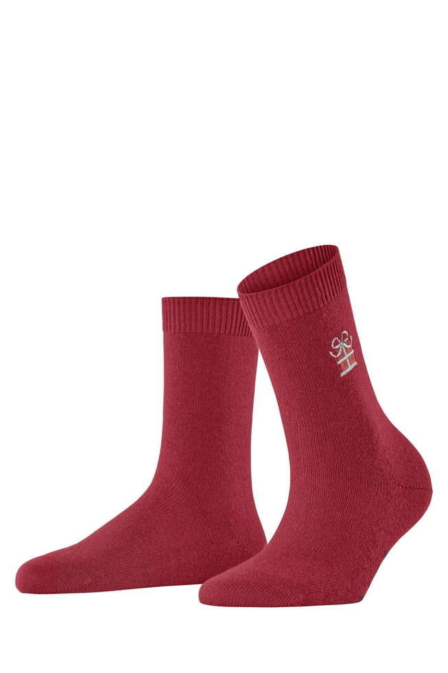Носки женские красные Cosy Wool X-Mas Gift 1