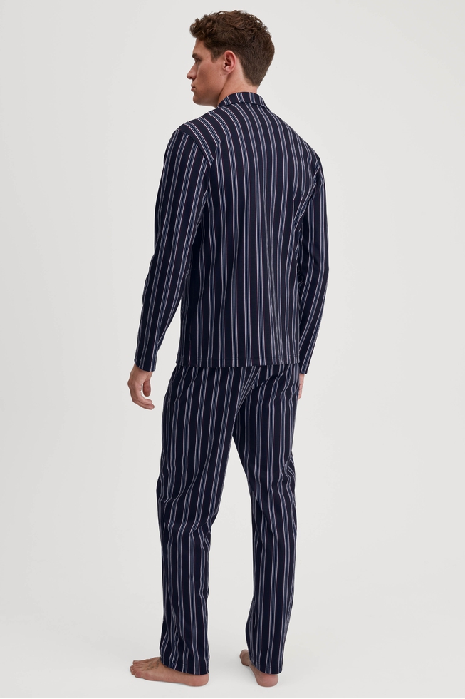  Мужская хлопковая пижама с брюками  2