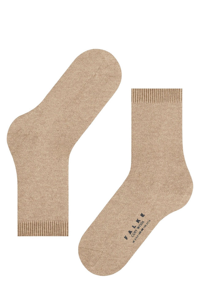 Носки женские бежевые Cosy Wool 3