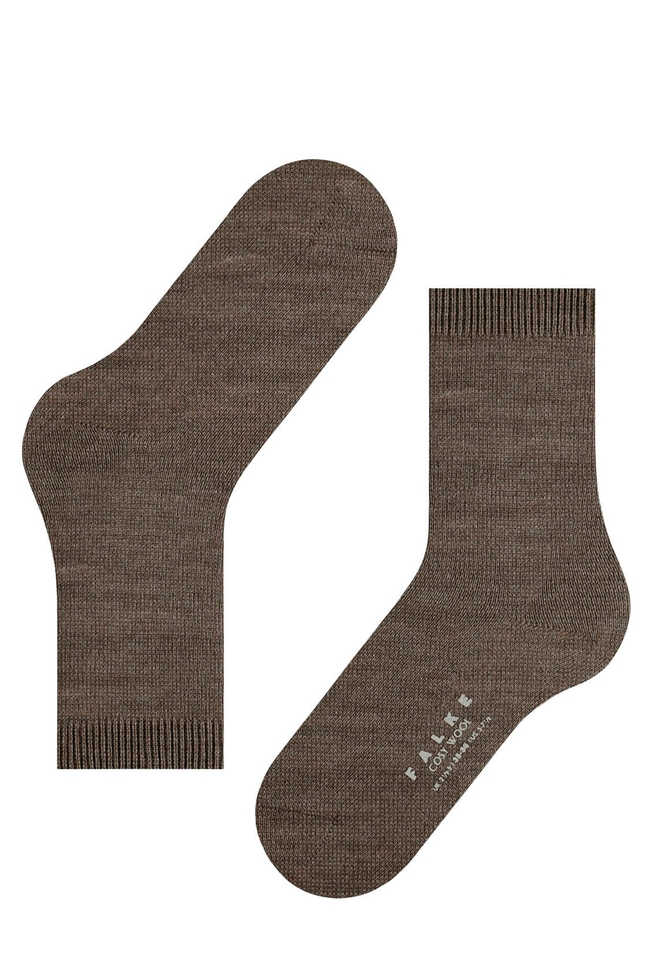 Носки женские коричневые Cosy Wool 3