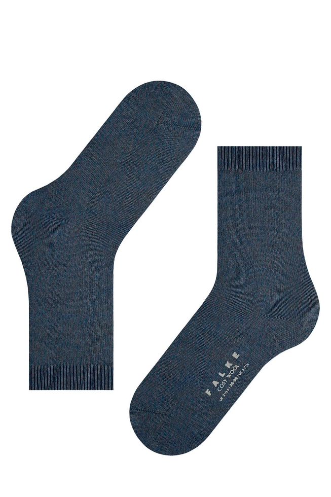 Носки женские синие Cosy Wool 3