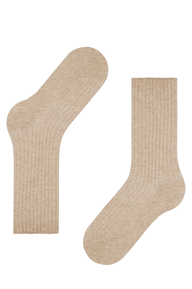 Носки женские бежевые Cosy Wool Boot 3