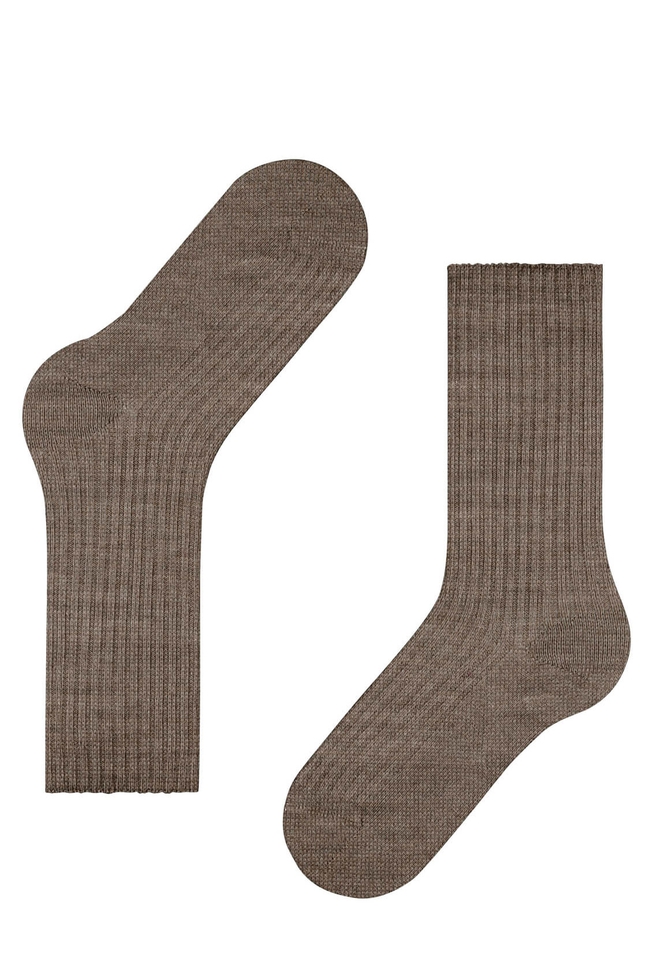 Носки женские коричневые Cosy Wool Boot 3