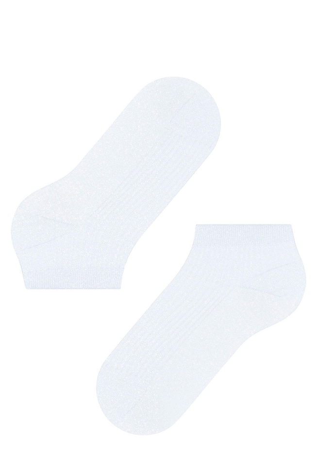 Носки женские белые Shiny Rib 4
