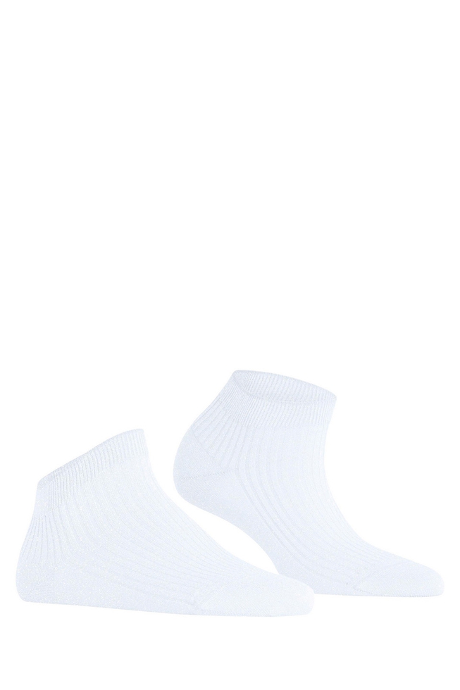 Носки женские белые Shiny Rib 3