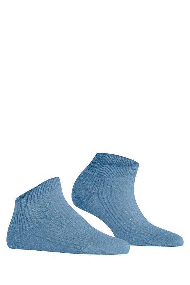 Носки женские синие Shiny Rib 3