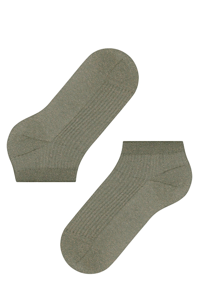 Носки женские зелёные Shiny Rib 4