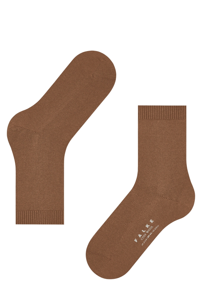 Носки женские коричневые Cosy Wool 3