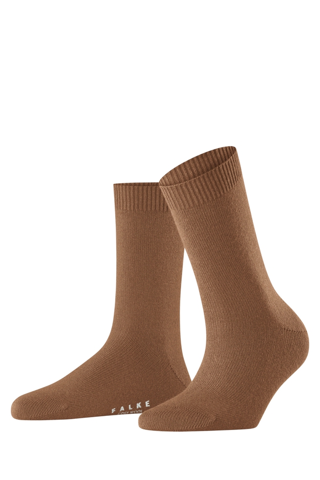 Носки женские коричневые Cosy Wool 1