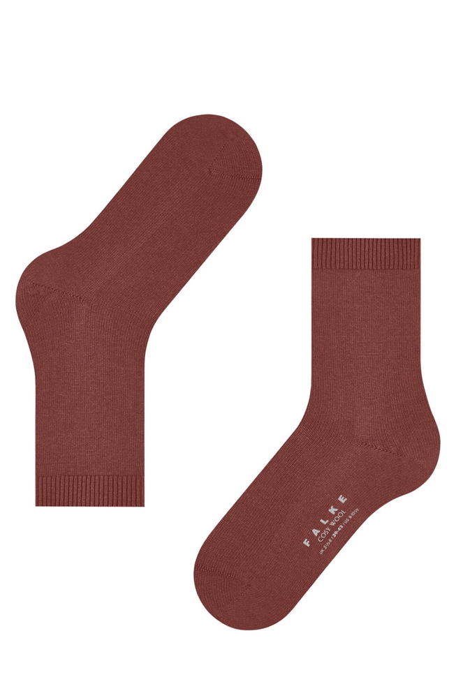 Носки женские красные Cosy Wool 3