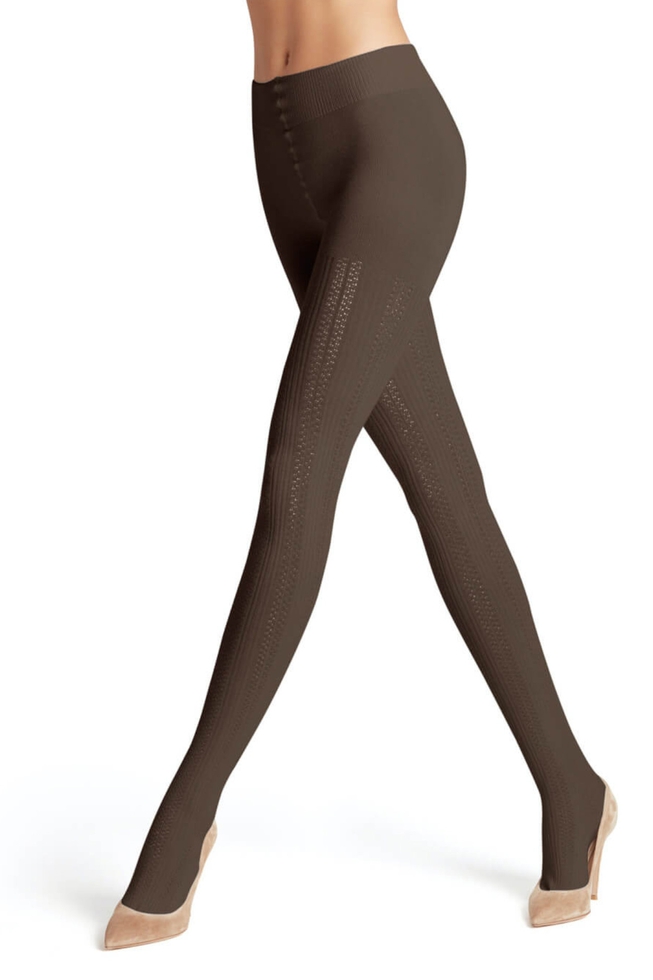 Колготки женские коричневые Knit Caress 1