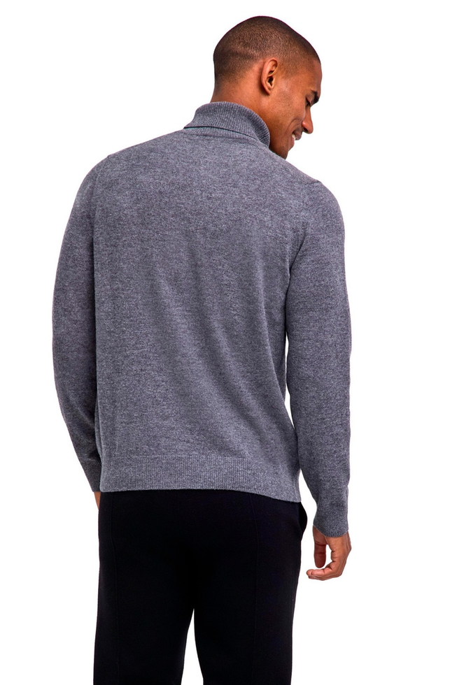 Водолазка мужская серая из шерсти 2