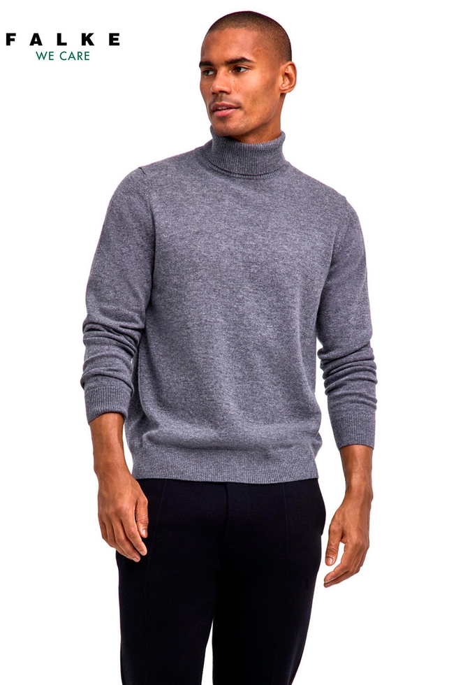 Водолазка мужская серая из шерсти 1