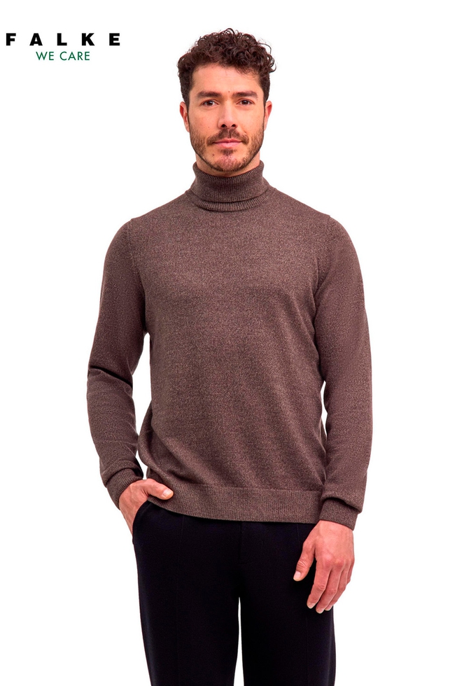 Водолазка мужская коричневая из шерсти 1