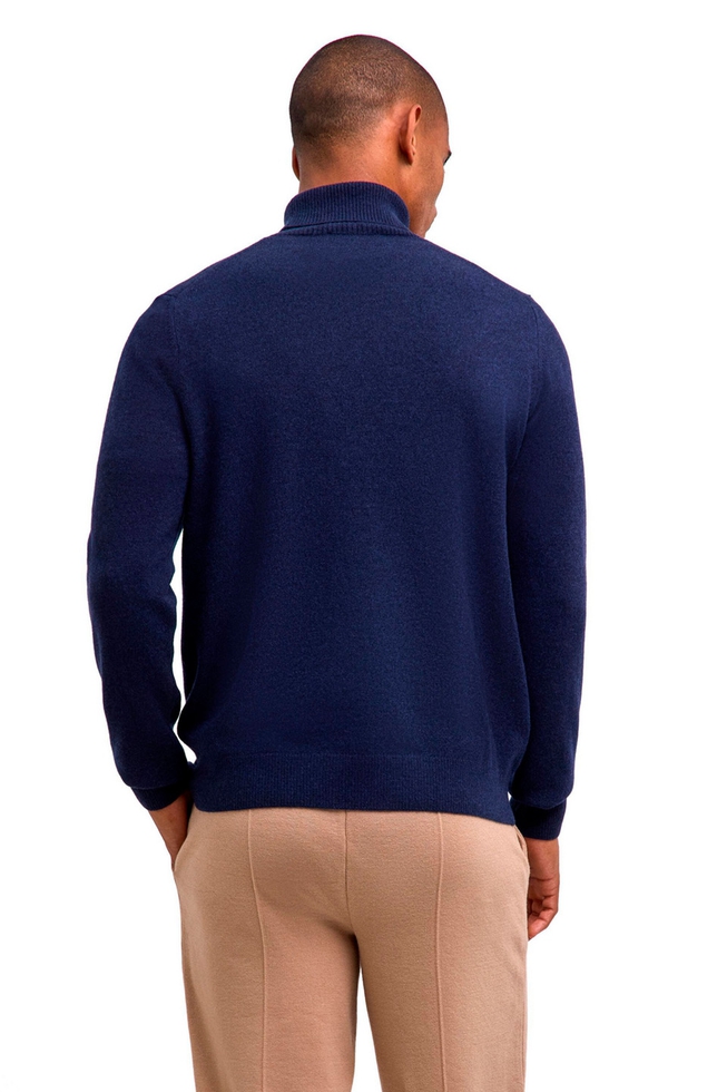 Водолазка мужская синяя из шерсти 2