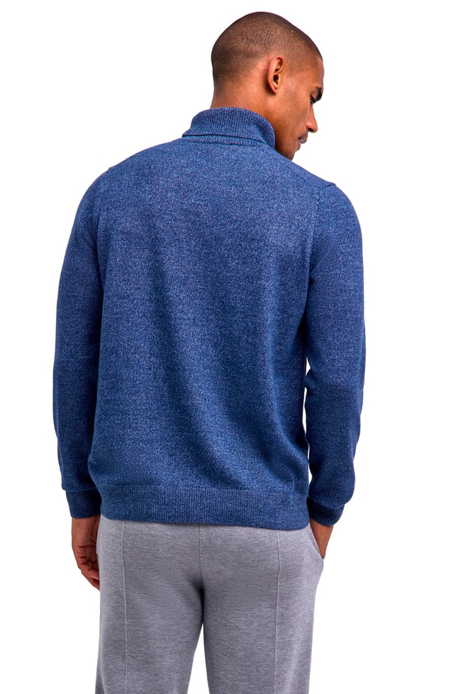 Водолазка мужская синяя из шерсти 2