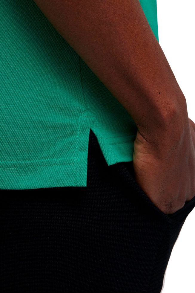 Мужское зелёное поло 4