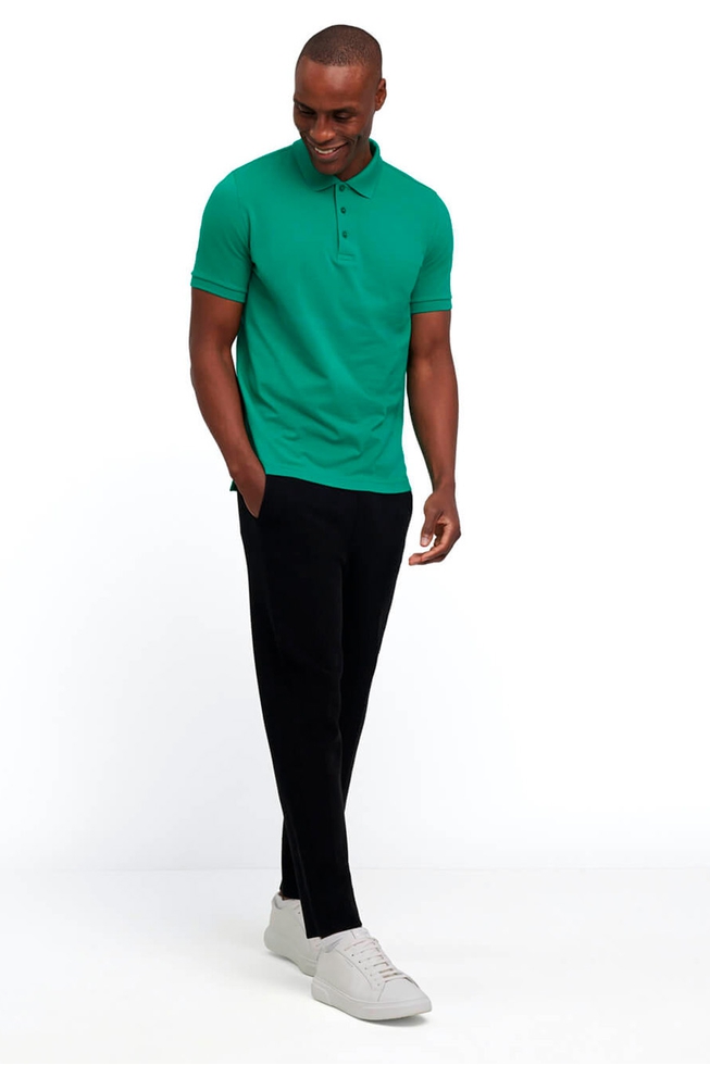 Мужское зелёное поло 3