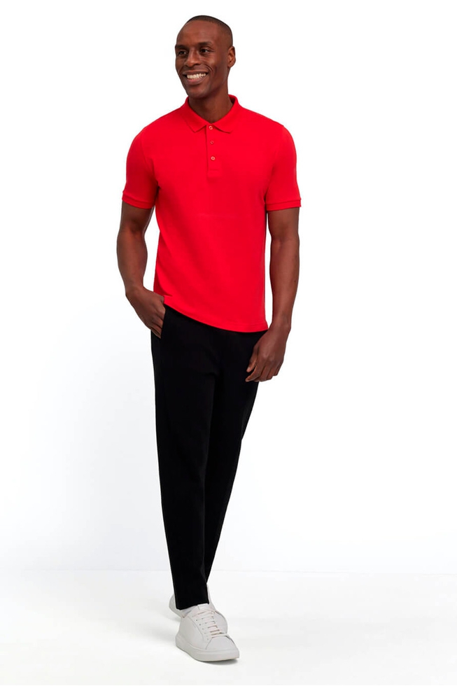 Мужское красное поло 3