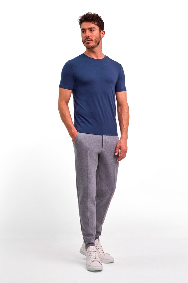 Мужская синяя футболка из шерсти 3