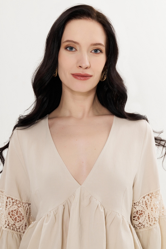 Женская серая блузка 6