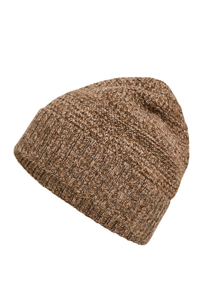 Шапка коричневая шерстяная 1