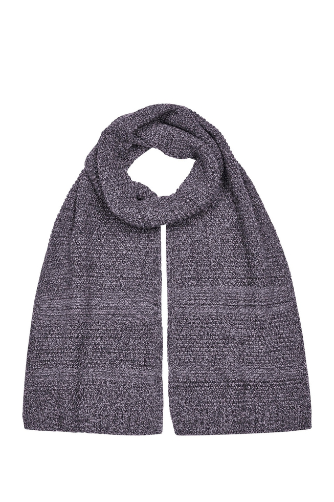 Серый шерстяной шарф 1