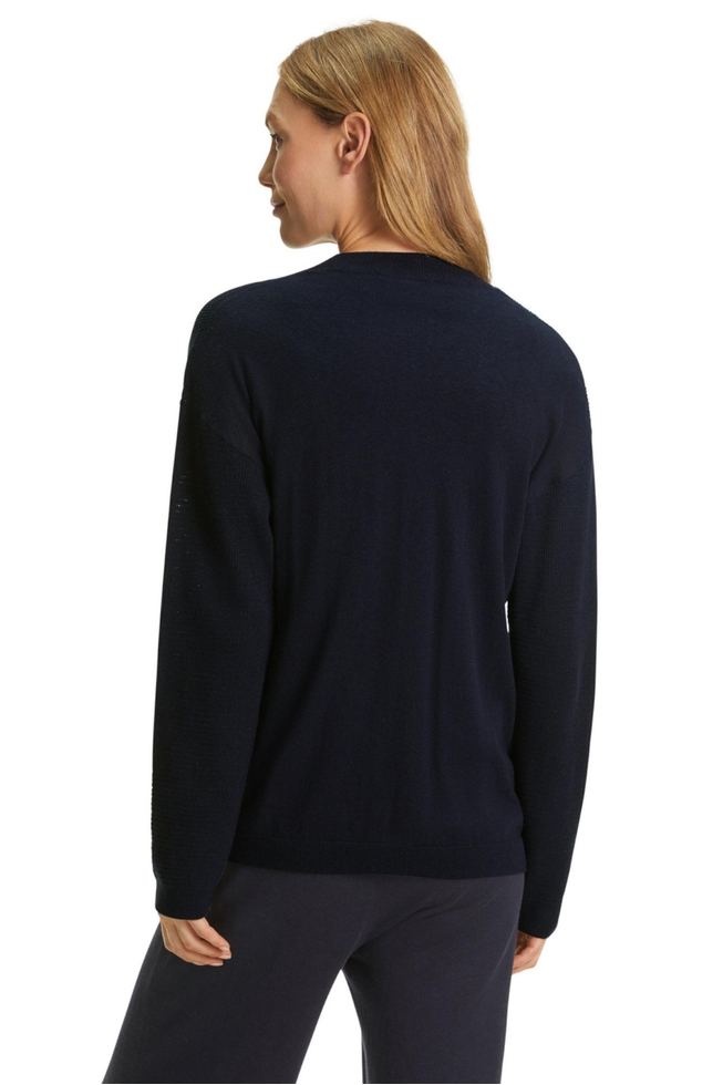 Синий женский кардиган 2