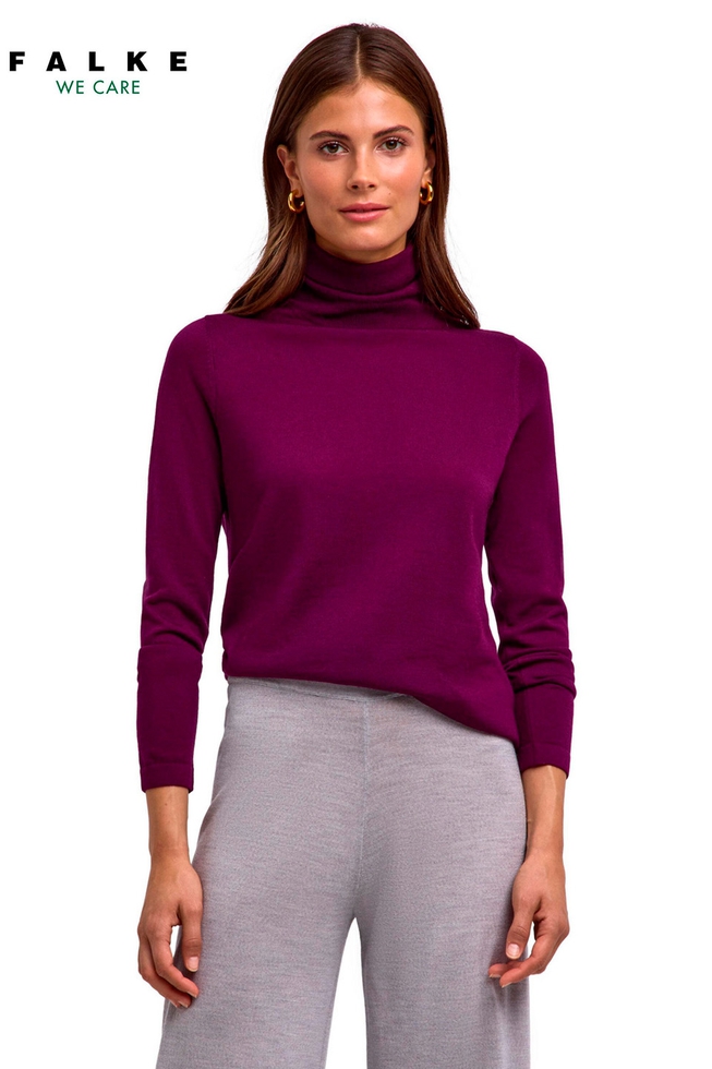 Водолазка женская фиолетовая из шерсти 1