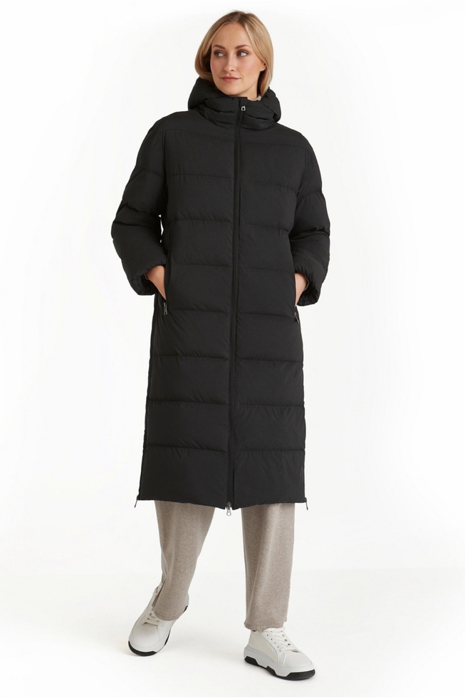 Пальто женское черное 3