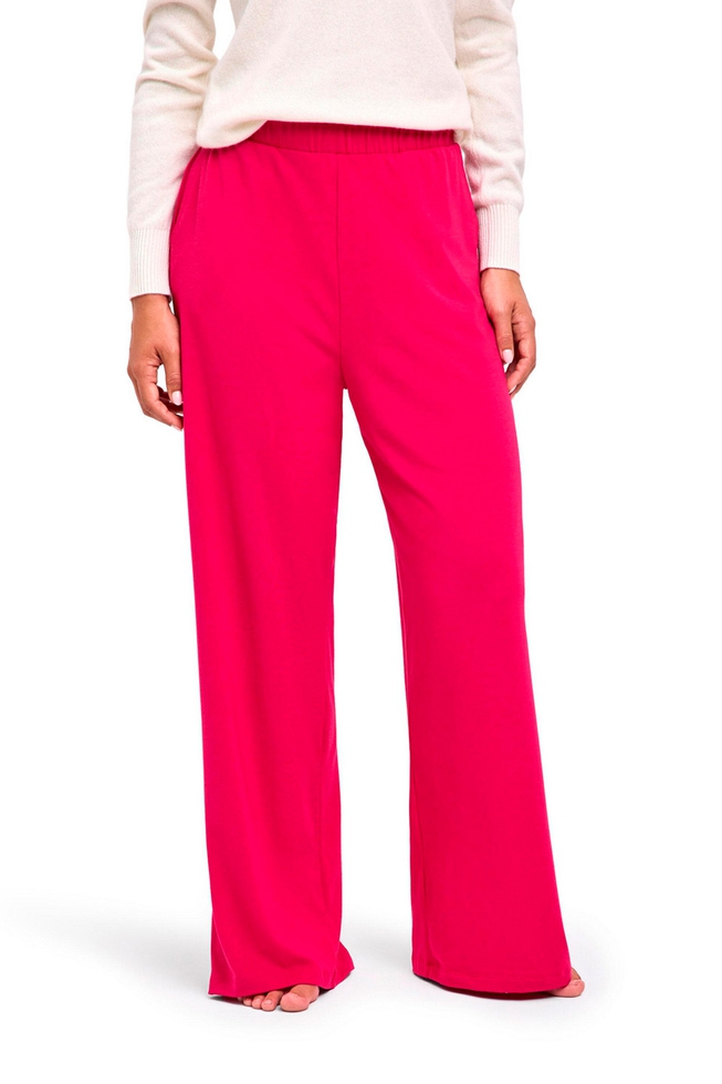 Женские трикотажные широкие брюки 1