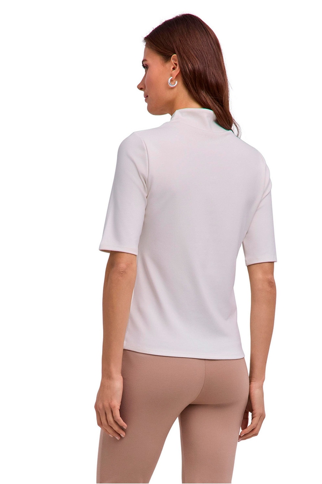 Женская белая водолазка 2