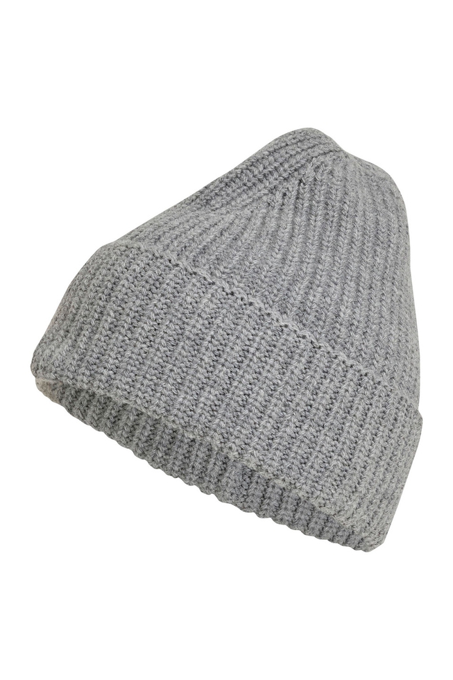Серая шерстяная шапка 1