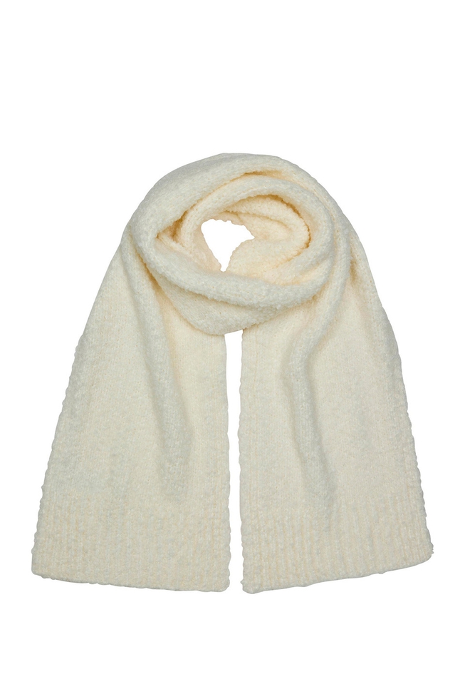Белый шерстяной шарф 1