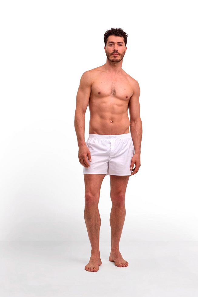 Мужские белые трусы-шорты 3
